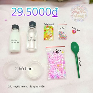 Kit slime 9 món trò chơi giải trí làm slime