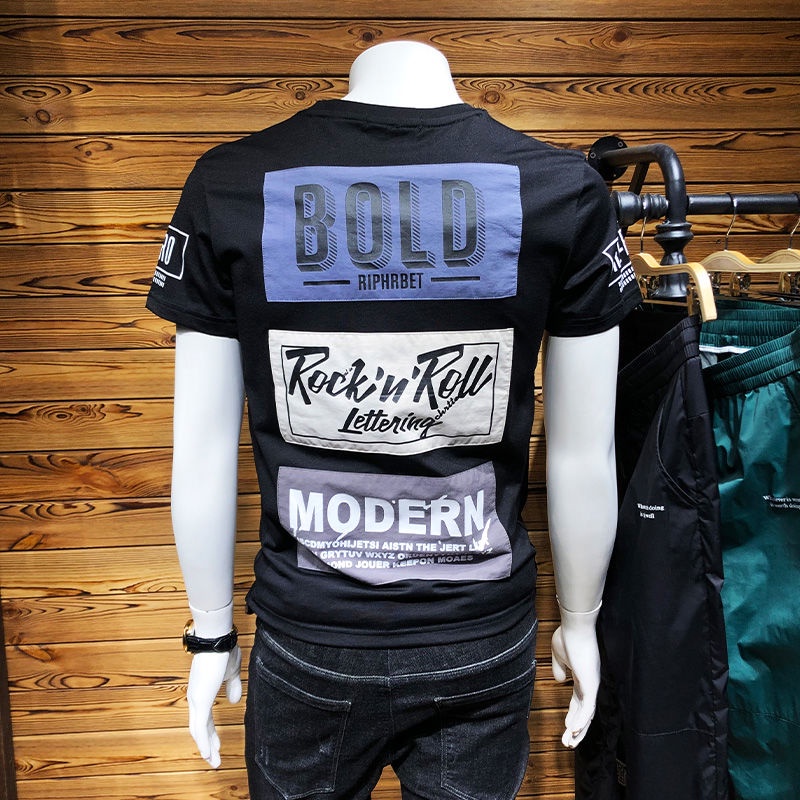 Áo thun tay lỡ dáng ôm thời trang trẻ trung cho nam