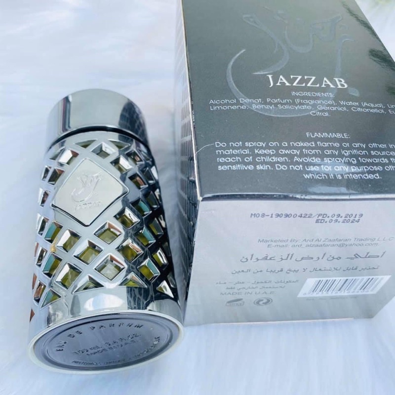 Nước hoa Dubai unisex Jazzab Silver