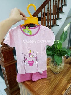 Bộ cộc tay bé trai/gái chất liệu bambo