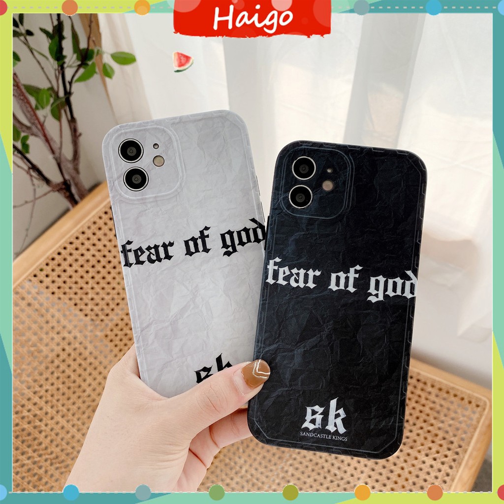 Soft Plastic Phone Case Fashion Fear of god suitable for iPhone12 mini 11 PRO MAX 6/6s 7/8plus SE2 X/XS XR XSMAX #HG3931