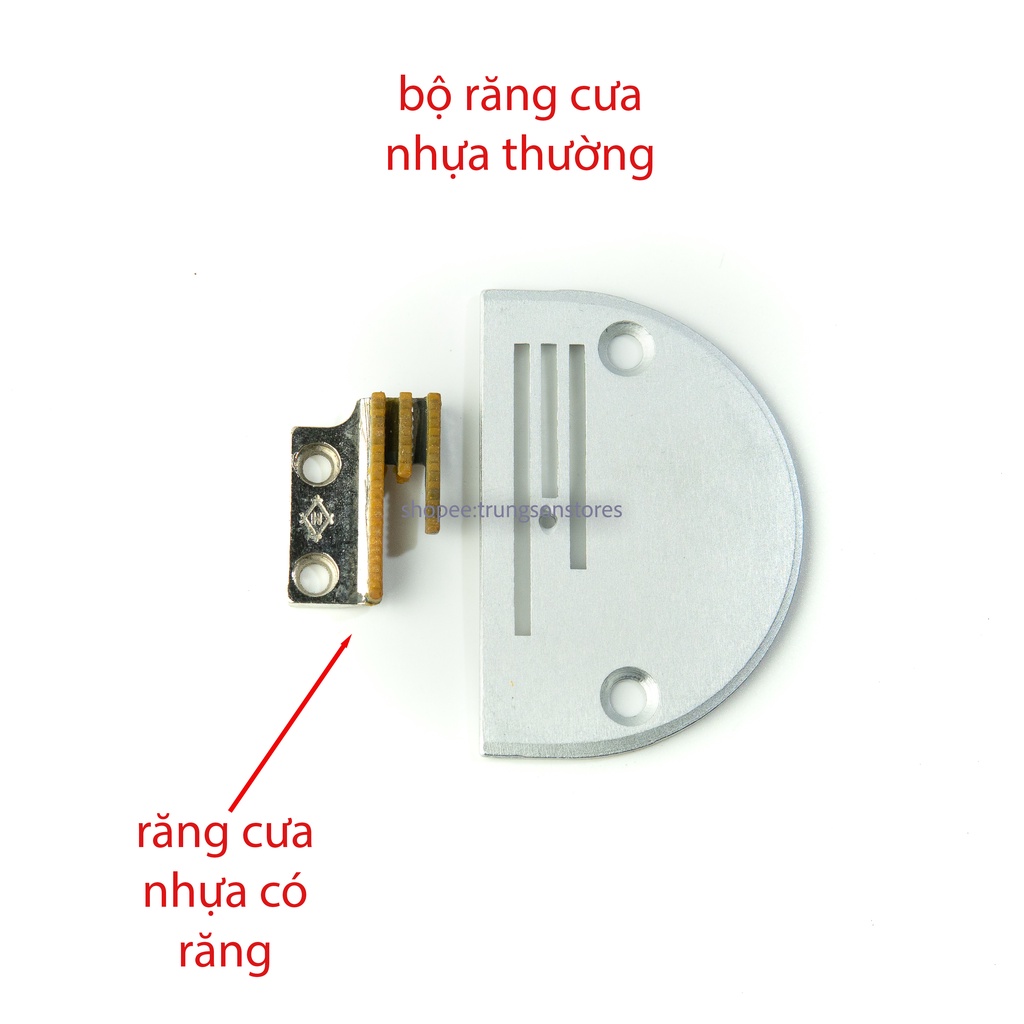 bộ mặt nguyệt , răng cưa NHỰA 3 cầu máy may 1 kim công nghiệp jack , siruba , juki ... ( thường và trơn )