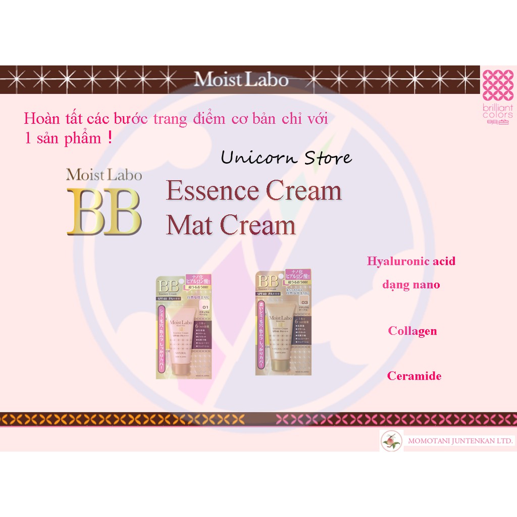  Kem Nền Trang Điểm Meishoku Moist - Labo BB Matte Cream SPF50+ PA++++ 33g | BigBuy360 - bigbuy360.vn