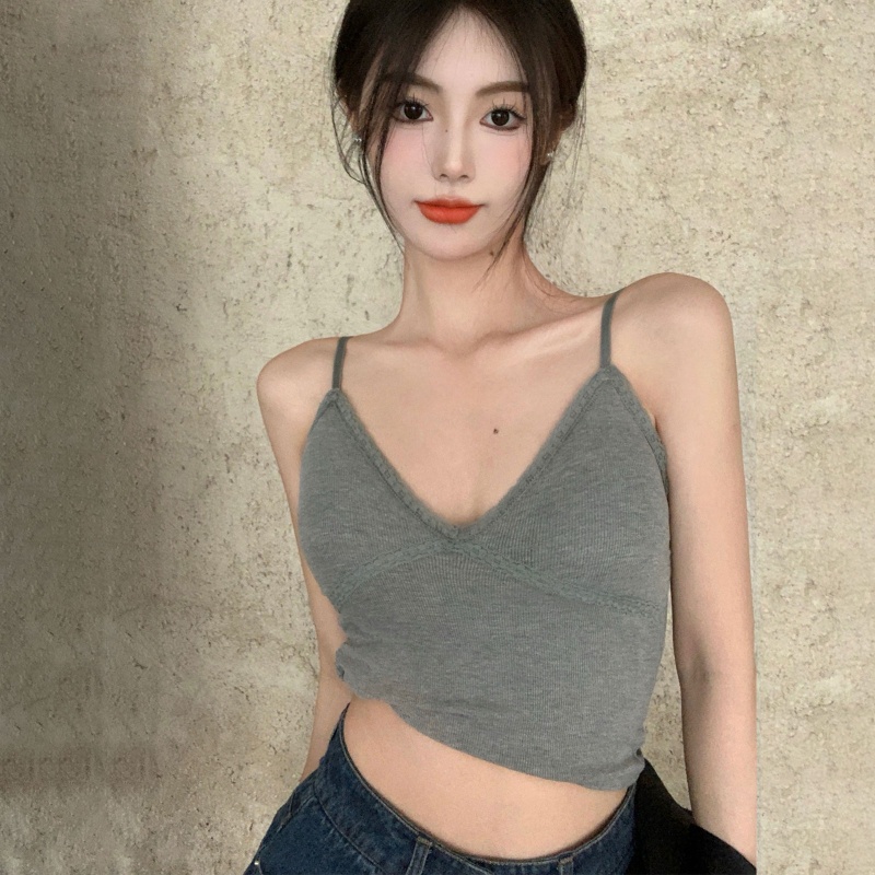 Brroa Áo Lót Croptop Thể Thao Có Đệm Ngực Co Giãn Gợi Cảm Mùa Hè Cho Nữ