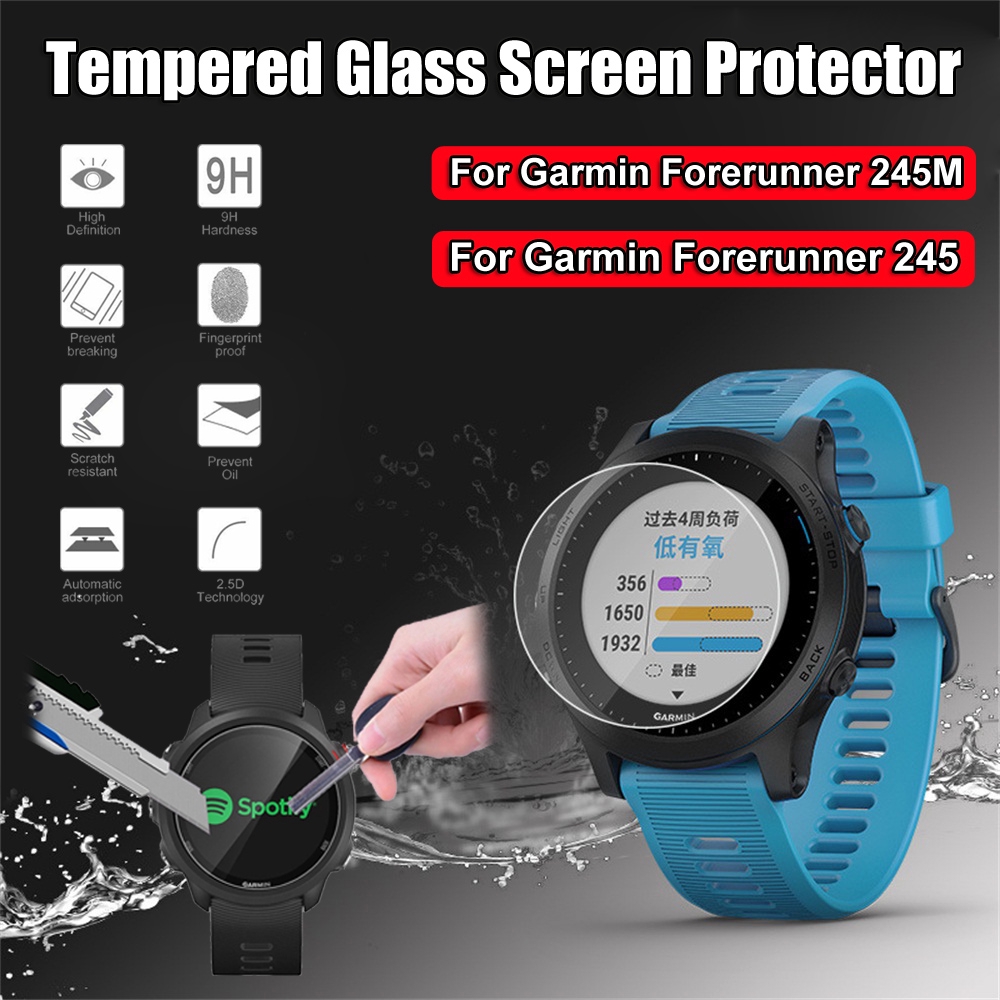 Set 1/2 miếng dán cường lực bảo vệ mặt đồng hồ Garmin Forerunner 245M / 245