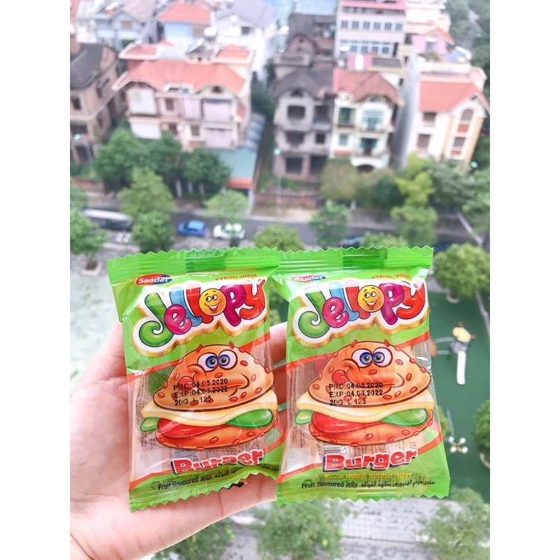 1 thùng Kẹo dẻo trái cây Bủger 24 gói