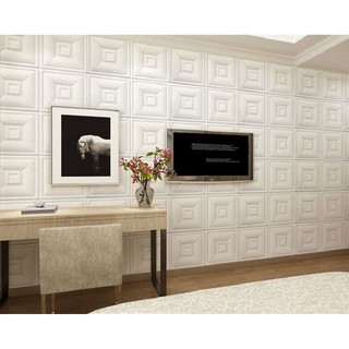 (RẺ NHẤT THỊ TRƯỜNG) XỐP DÁN TƯỜNG P3 GIẢ DA 3D CAO CẤP, LOẠI TO KT 70 X 70CM