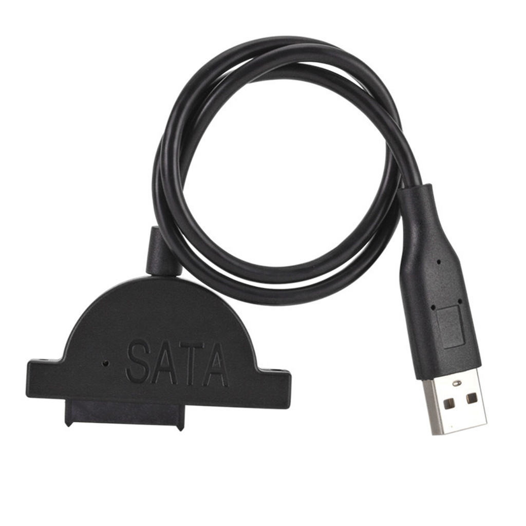 Dây Cáp Chuyển Đổi Ổ Đĩa Quang Sata 7 + 6 13pin Sang Usb 2.0 Cho Laptop