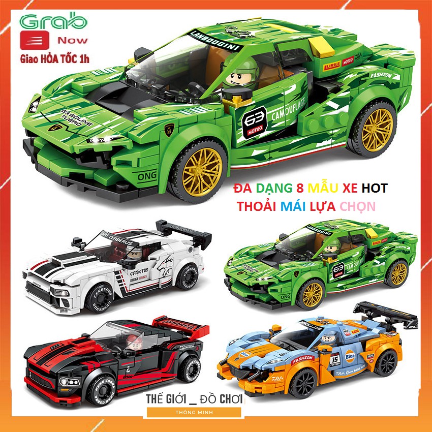 Bộ lego đồ chơi ô tô đua siêu cấp 350 chi tiết