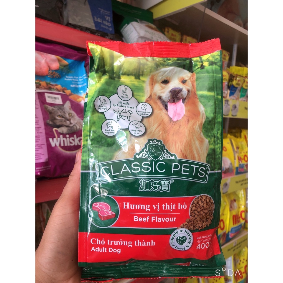 Thức Ăn Cho Chó, hạt Khô - CLASSIC PETS Gói - 400g