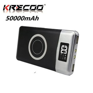 Pin Sạc Dự Phòng KRECOO Hỗ Trợ Sạc Không Dây 50000mAh