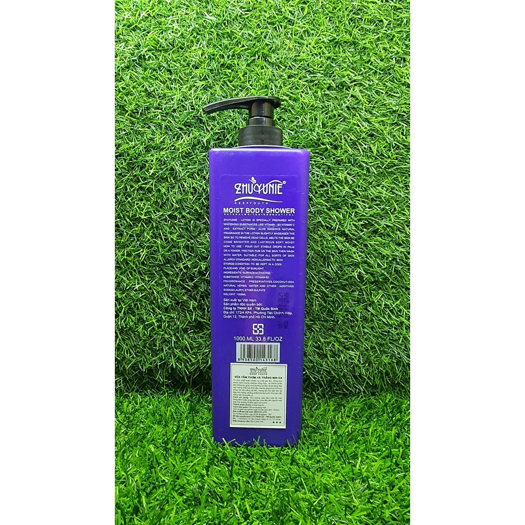Sữa tắm thơm và trắng mịn da Zhuyunie 1000ml