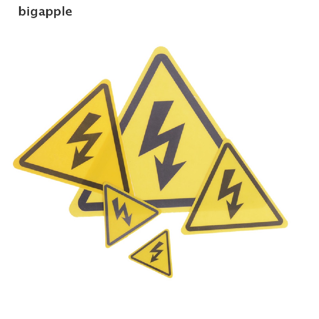 bigapple 2PCS Danger High Voltage Electric Warning Safety Label Sign Decal Sticker RDG