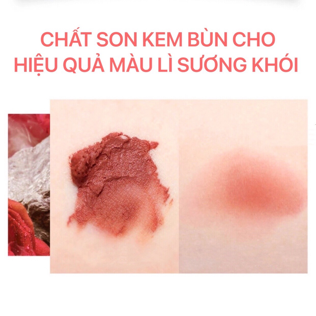 Son kem bùn MAFFICK Admiring The Air Lip Mud mướt mịn lì môi MAFI43