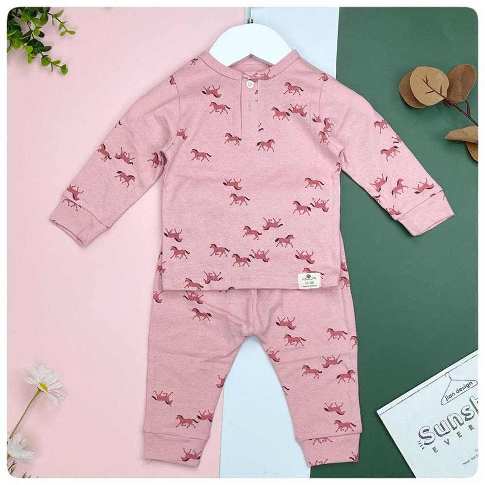 Bộ sơ sinh cotton  Bé trai  Litibaby, size 6M - 36M, dành cho bạn từ 5kg đến 14kg,