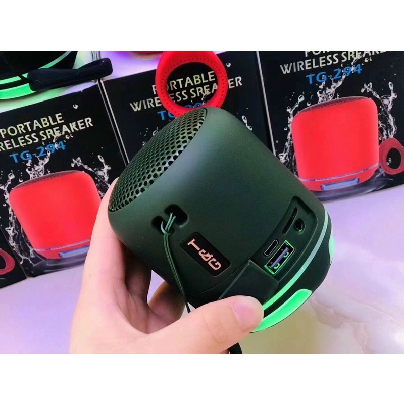 Loa Bluetooth Mini TG294. Âm Thanh Bass Hay, Loa Bluetooth TG-294 Hỗ Trợ Đèn LED, Kết Nối Máy Tính, Hỗ Trợ Cắm Thẻ Nhớ