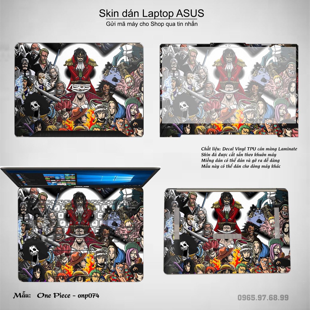 Skin dán Laptop Asus in hình One Piece nhiều mẫu 5 (inbox mã máy cho Shop)