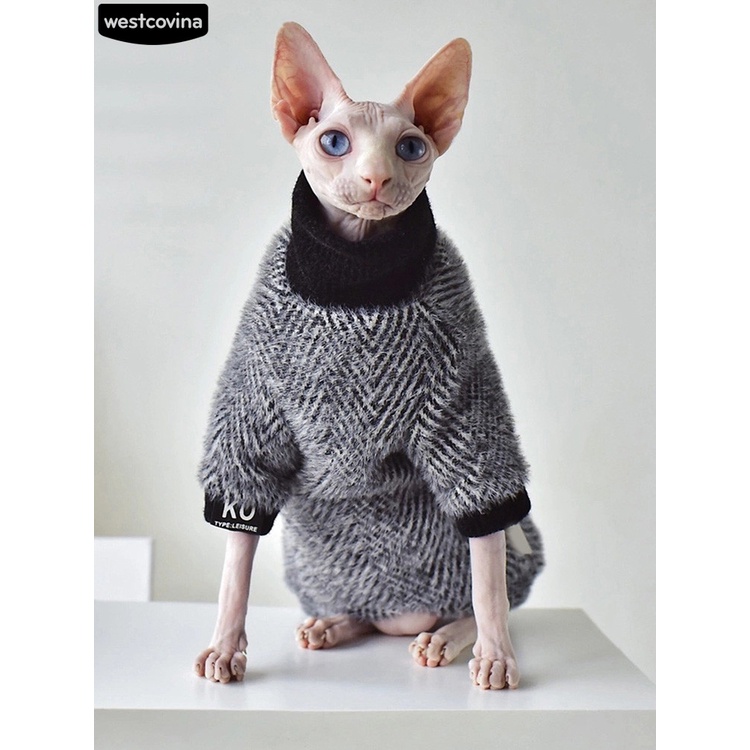 Hình ảnh Áo khoác giả lông chồn giữ ấm mùa đông cho thú cưng #7