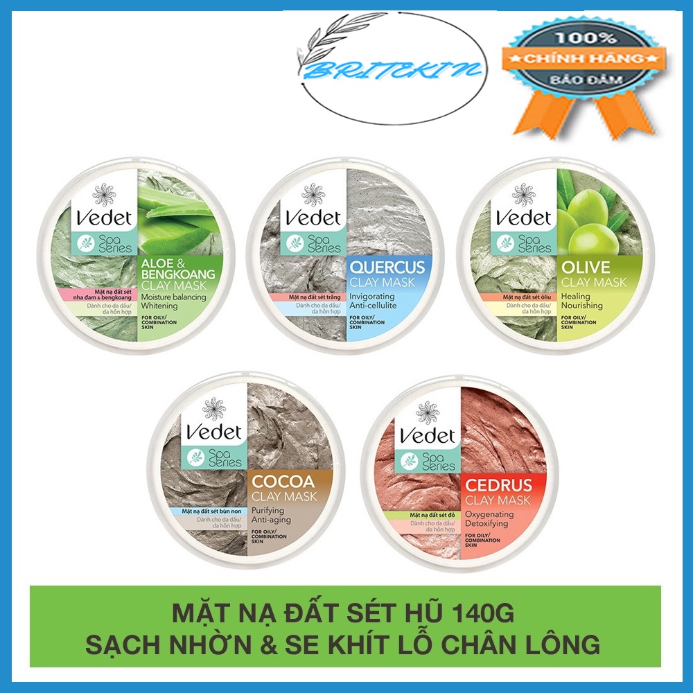 Dòng Mặt Nạ Đất Sét Hủ Vedette 140g
