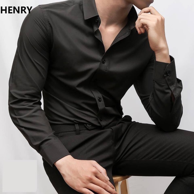 Áo Sơmi Đen Henry | BigBuy360 - bigbuy360.vn