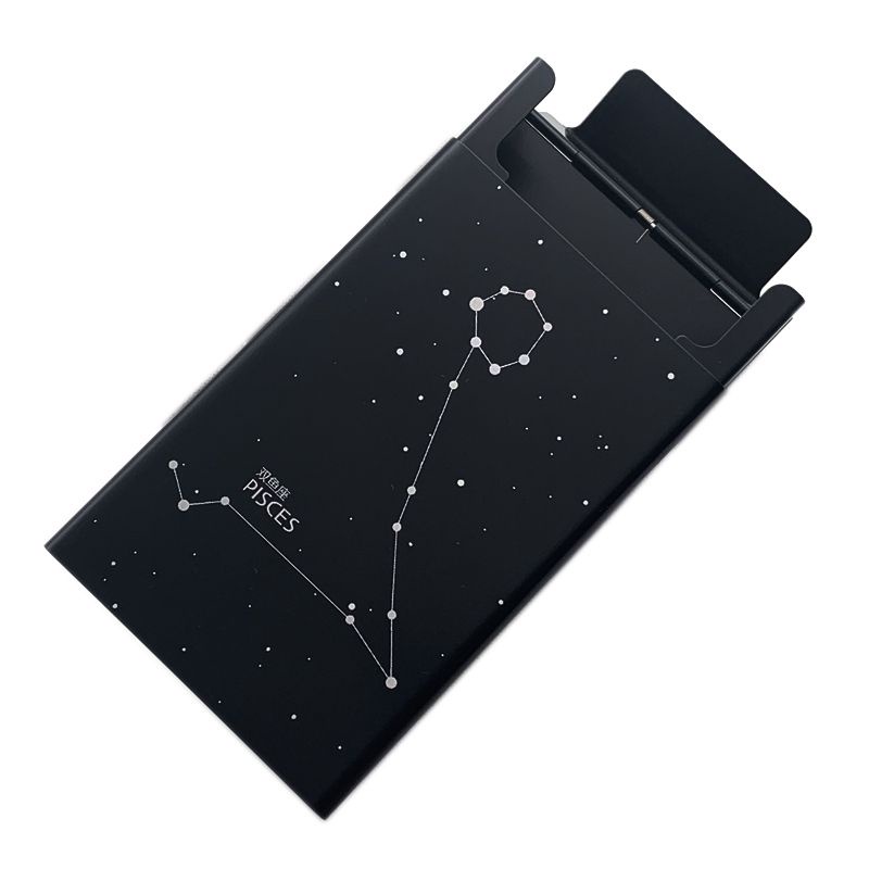 Set 20 Hộp Đựng Thuốc Lá Nắp Trượt Siêu Mỏng Bằng Hợp Kim Nhôm Màu Đỏ Đen Ốp