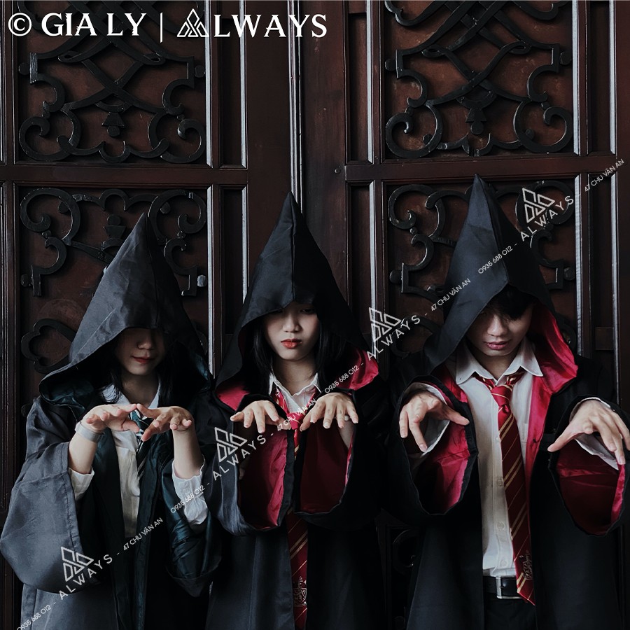 Áo choàng Harry Potter nhà Gryffindor Nam/nữ - Trang phục Phù thuỷ hoá trang ...