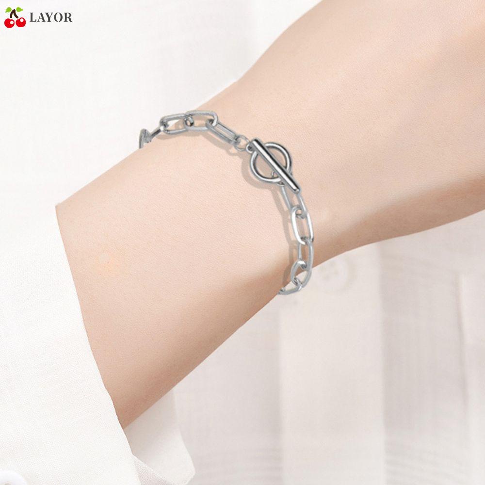 Vòng Đeo Tay Bằng Thép Không Gỉ Nhiều Màu Sắc Thời Trang
