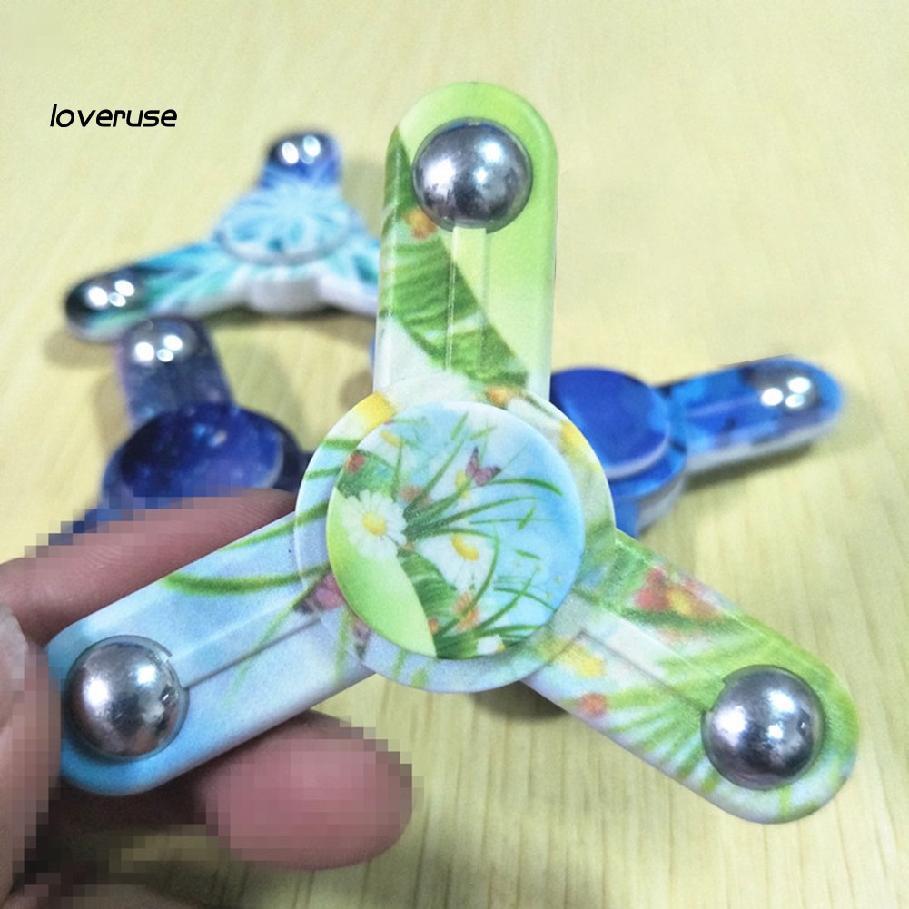 Con Quay Đồ Chơi Spinner Hình Bầu Trời Sao Tình Yêu, Giảm Stress