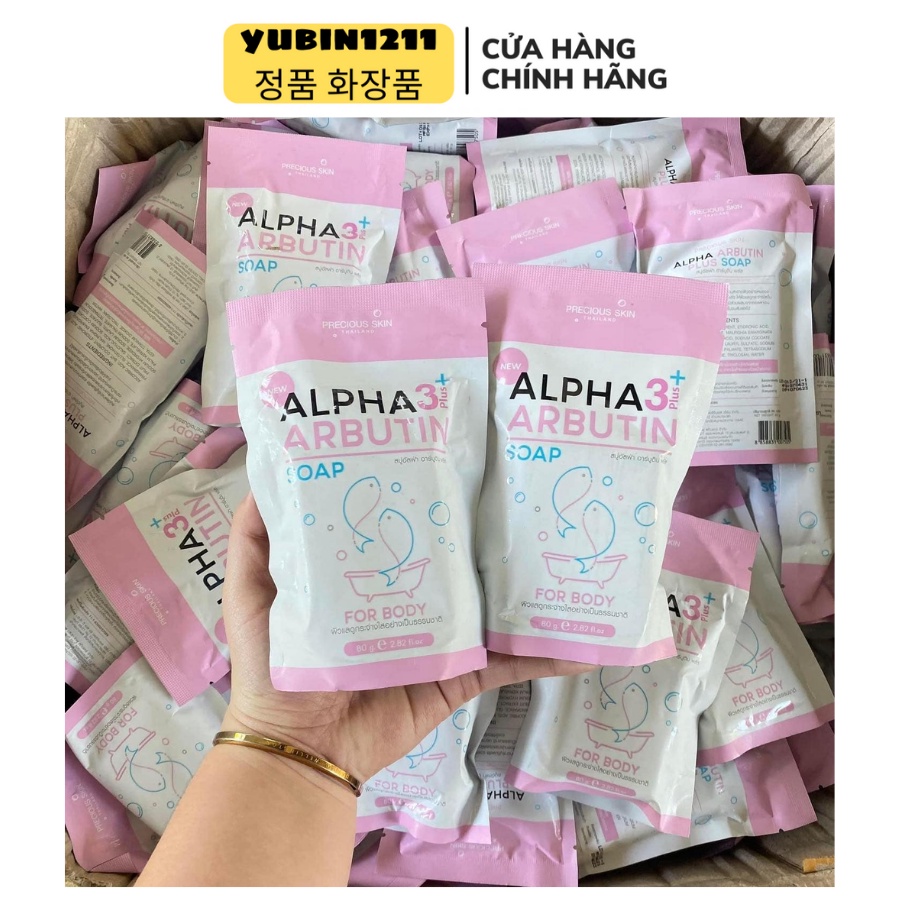 Xà Bông Trắng Da Alpha Arbutin 3Plus Thái Lan 80gram