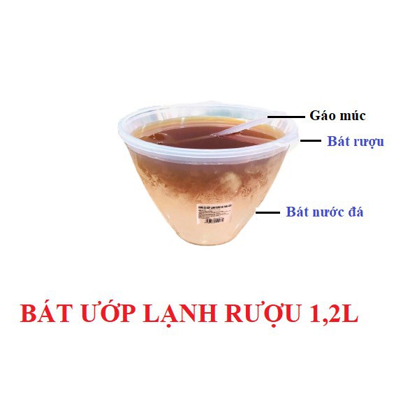 BÁT ƯỚP LẠNH RƯỢU KÈM GÁO MÚC RƯỢU TIỆN LỢI KÈM GÁO MÚC NHỰA VIỆT NHẬT