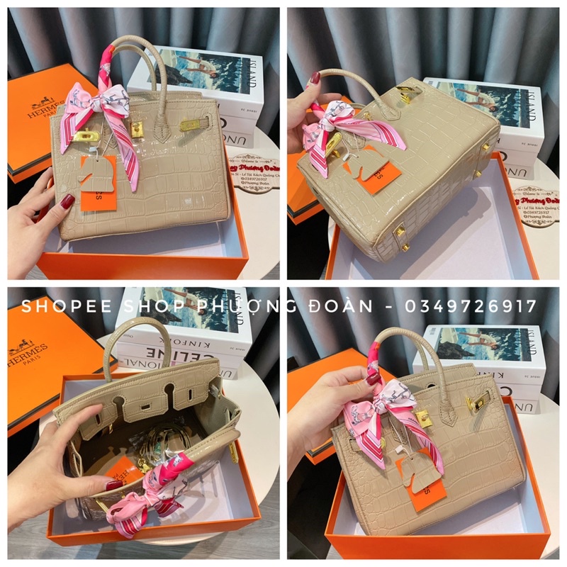 [FULL BOX]Túi BIKINNN Da rắn Size 25cm TẶNG KHĂN SIÊU XINH