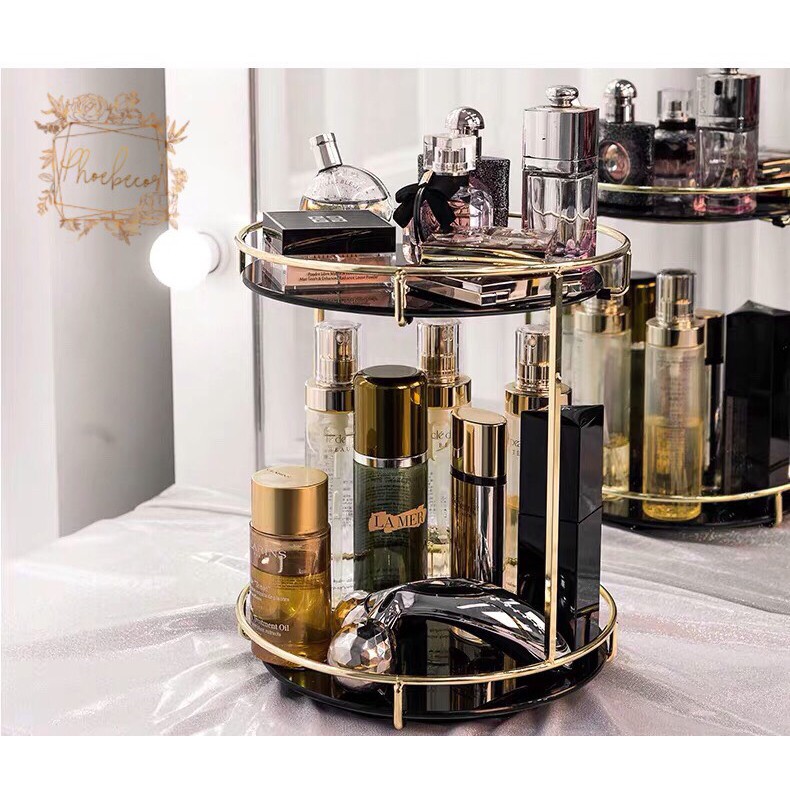Giá đựng mỹ phẩm đế xoay 360 độ - PB127 | BigBuy360 - bigbuy360.vn
