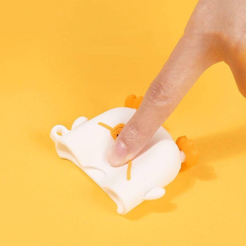 Vỏ Bảo Vệ Hộp Sạc Tai Nghe Airpods 1 2 3 Pro apple Bluetooth Không Dây Mềm Họa Tiết Gà Hoạt Hình 3D