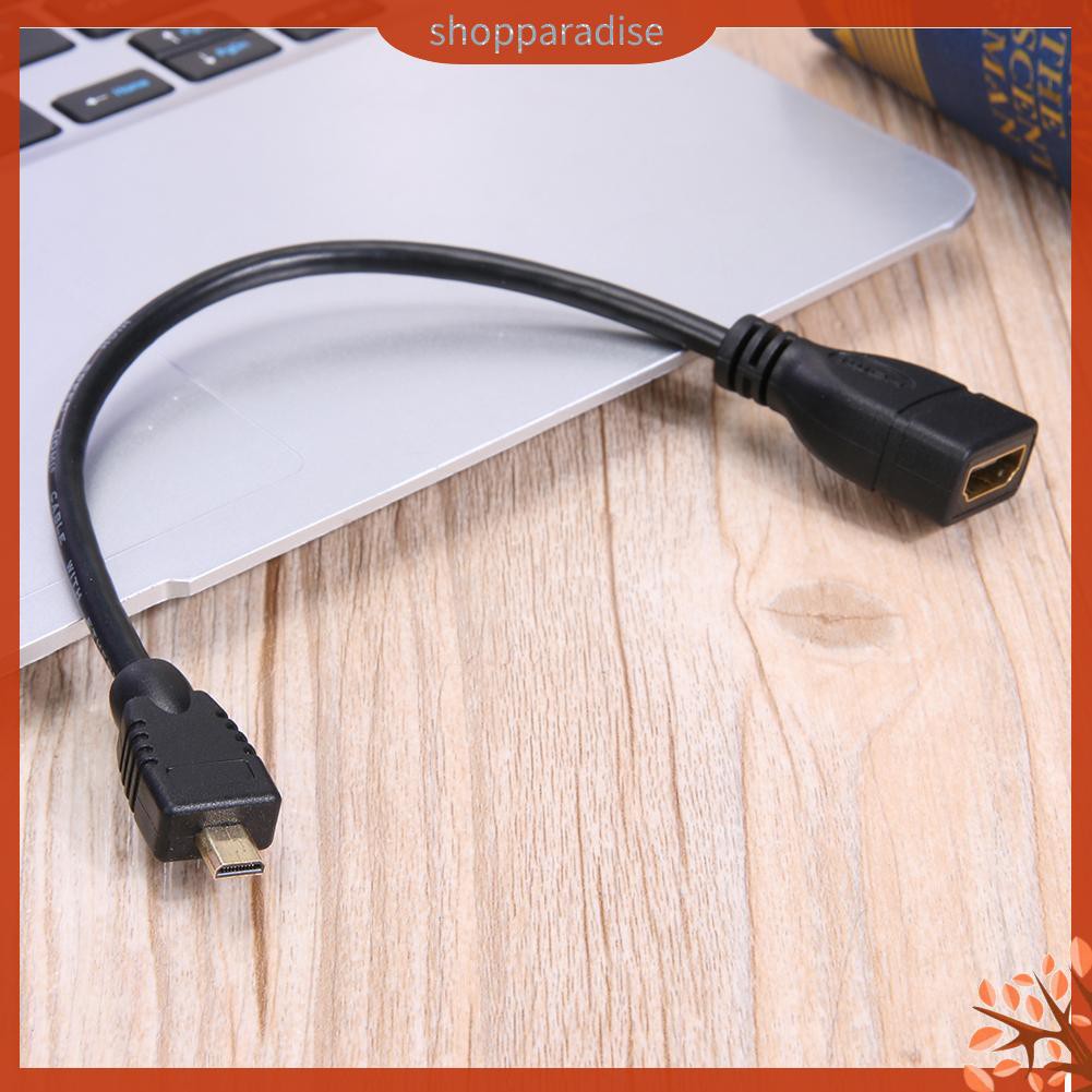 Cáp Chuyển Đổi Micro Hdmi Đực Sang Hdmi Cái 17cm