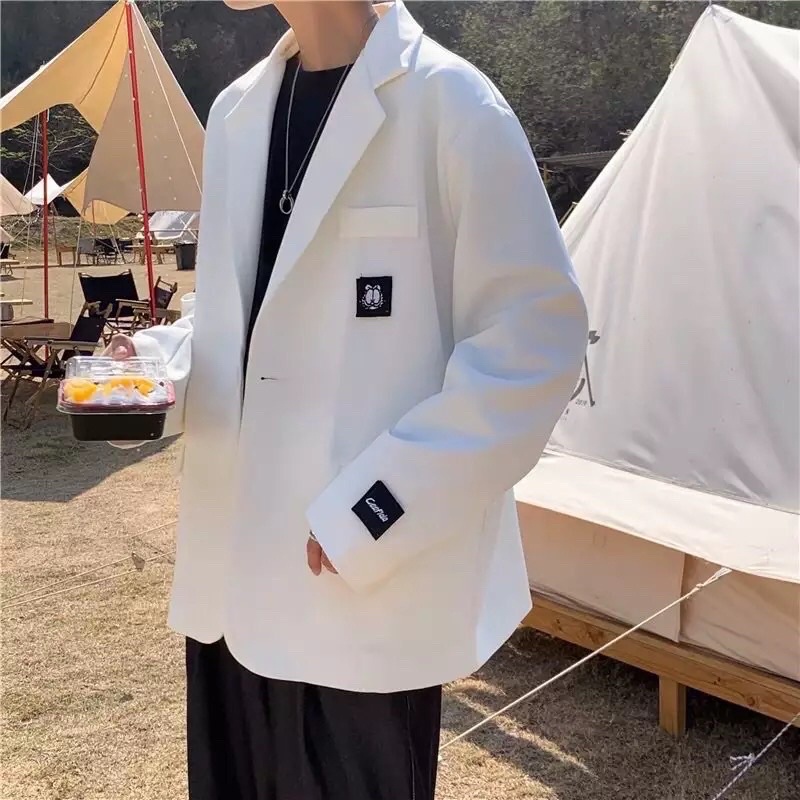 Áo Blazer thêu hoạ tiết, áo vest from Hàn Quốc, Thời Trang Unisex From Rộng V016 | BigBuy360 - bigbuy360.vn