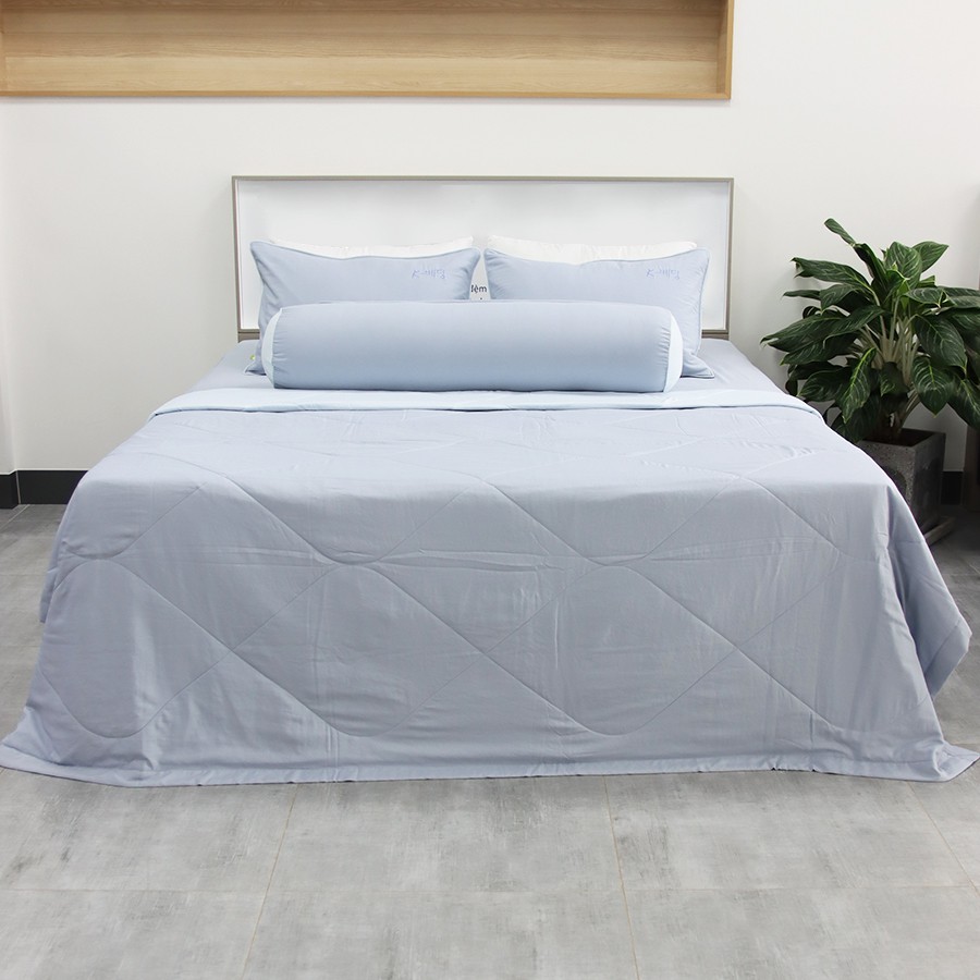 Chăn hè Hàn Quốc Silky K-Bedding By Everon Xám KSS107