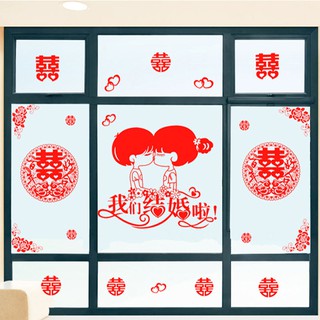 Set dán tường trang trí đám cưới