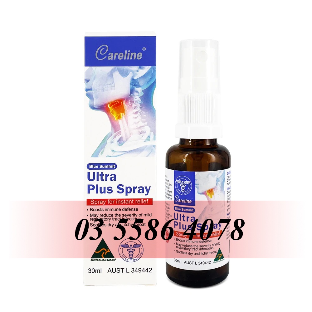 Xịt keo ong Careline FREESHIP Ultra Plus Spray 30ml | Xịt họng Careline - Hàng Úc