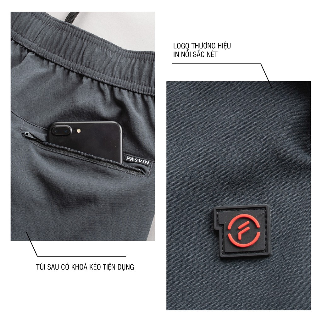 [Mã FAMALLT5 giảm 15% đơn 150K] Quần thể thao nam Fasvin DC20423.5.HN ống suông vải kaki 01 lớp cao cấp. | BigBuy360 - bigbuy360.vn