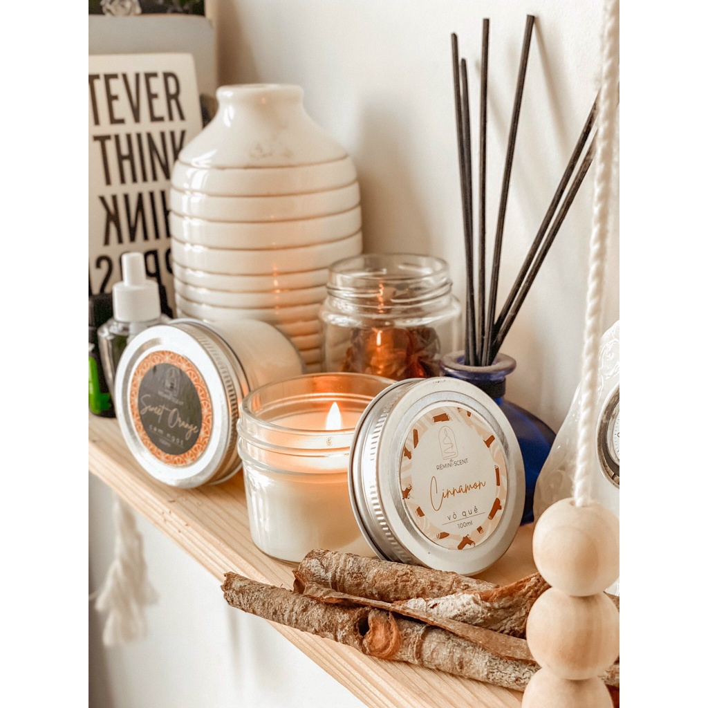Nến Thơm Organic hương Vỏ Quế 100ml