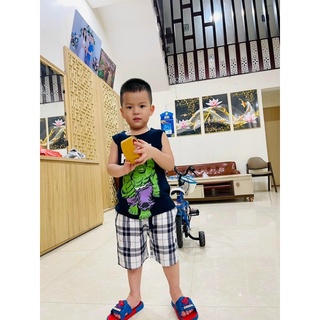 combo Ba lỗ bé trai quần kaki(Đông điếu)