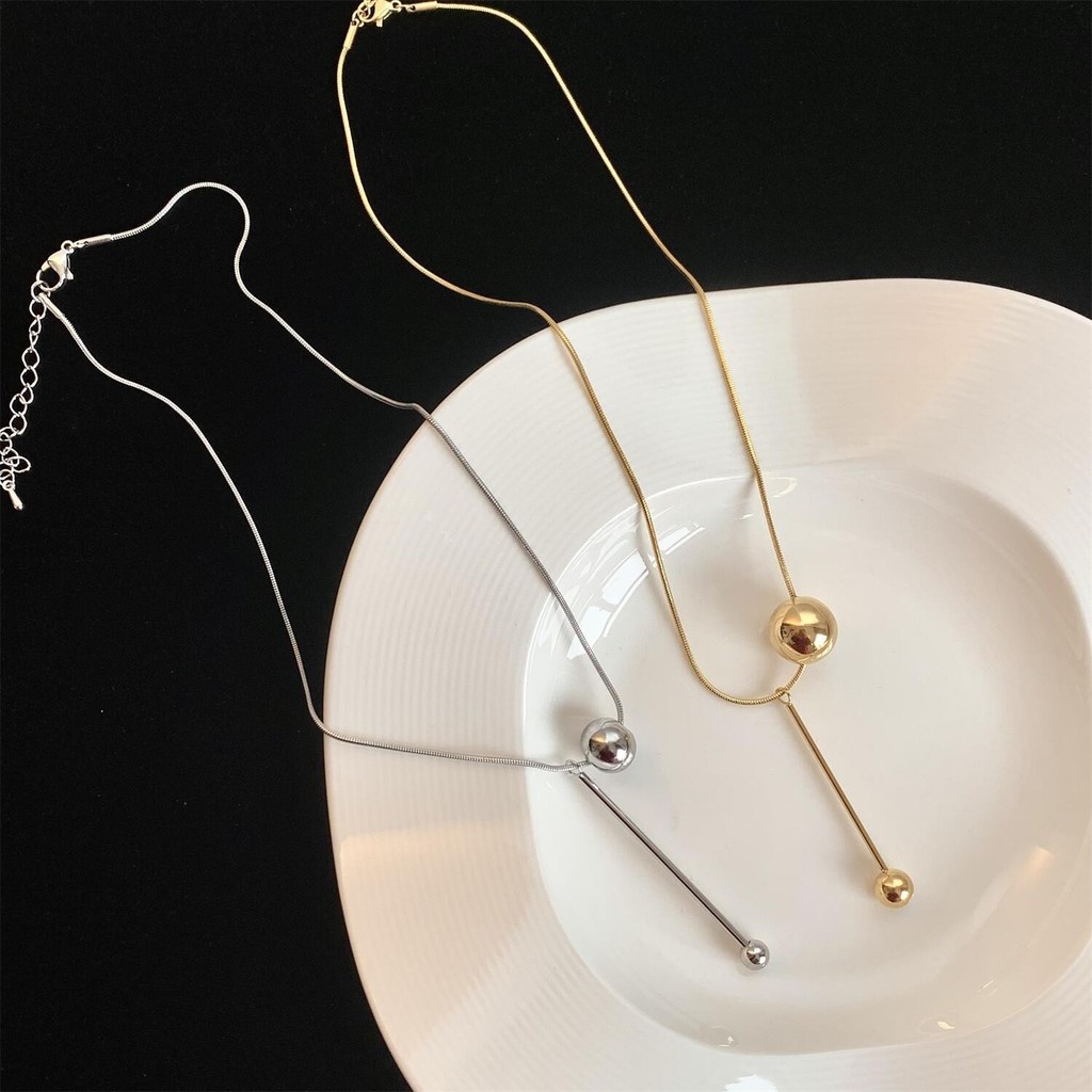 Vòng cổ Thép Titan Mặt Hình Rắn Phong Cách Hàn Quốc Sang Trọng