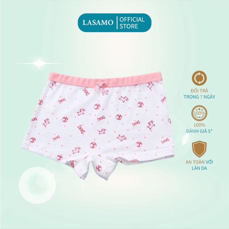 Quần chip bé gái, quần lót cho bé gái cotton cao cấp họa tiết Little Pony dễ thương hãng LASAMO mã QLB032