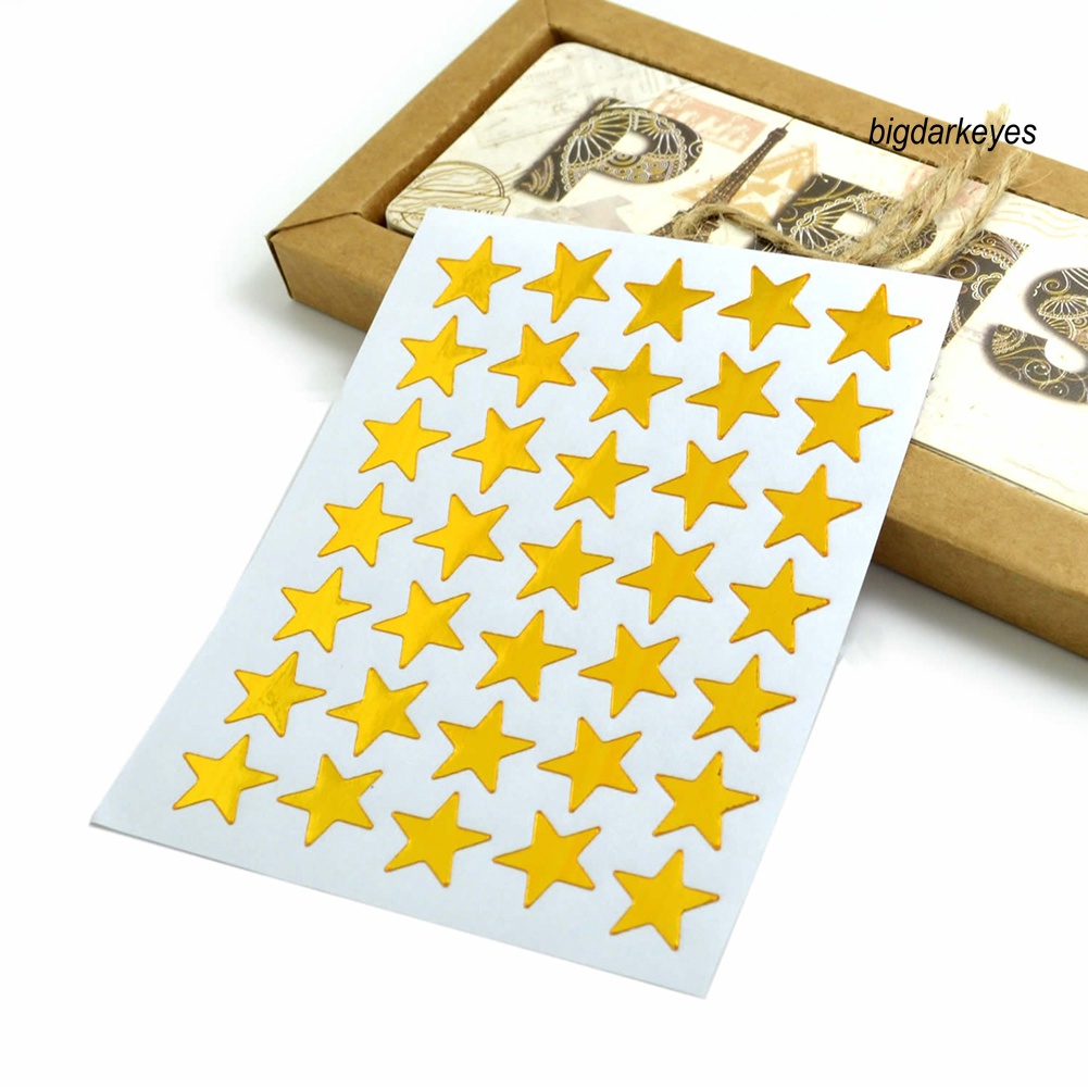 Set 350 Miếng Dán Hình Ngôi Sao Năm Cánh Trang Trí