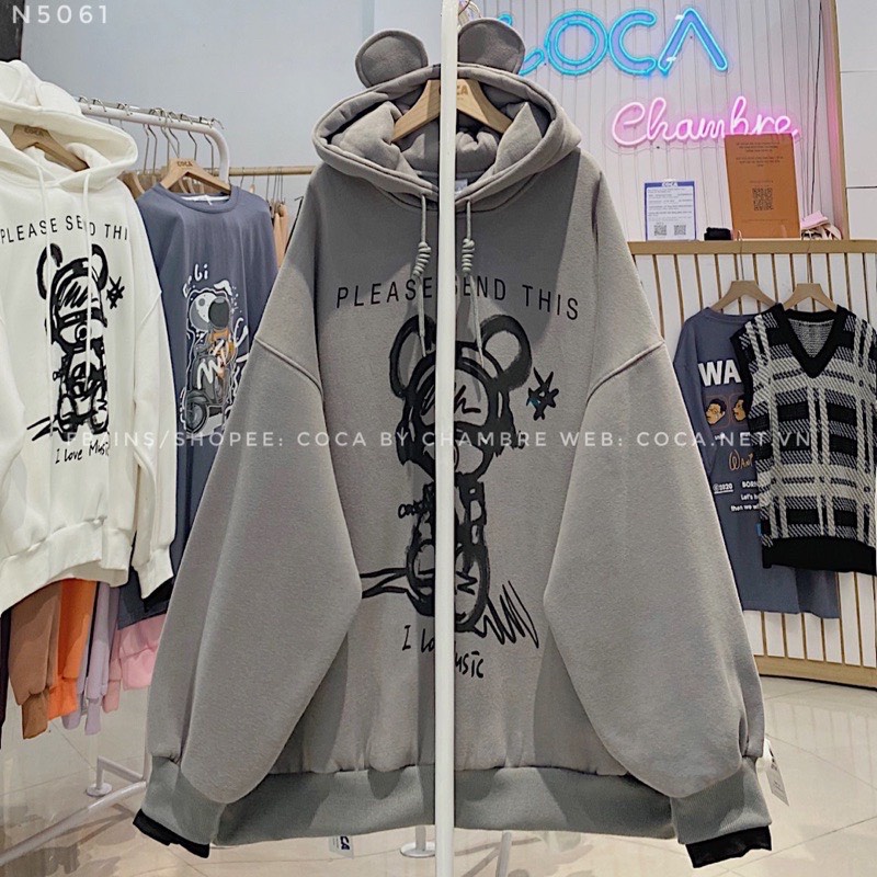 ÁO HOODIE NAM NỮ VẢI LOẠI 1 DÀY ĐẸP, ÁO KHOÁC HOODIE UNISEX CÓ TAI