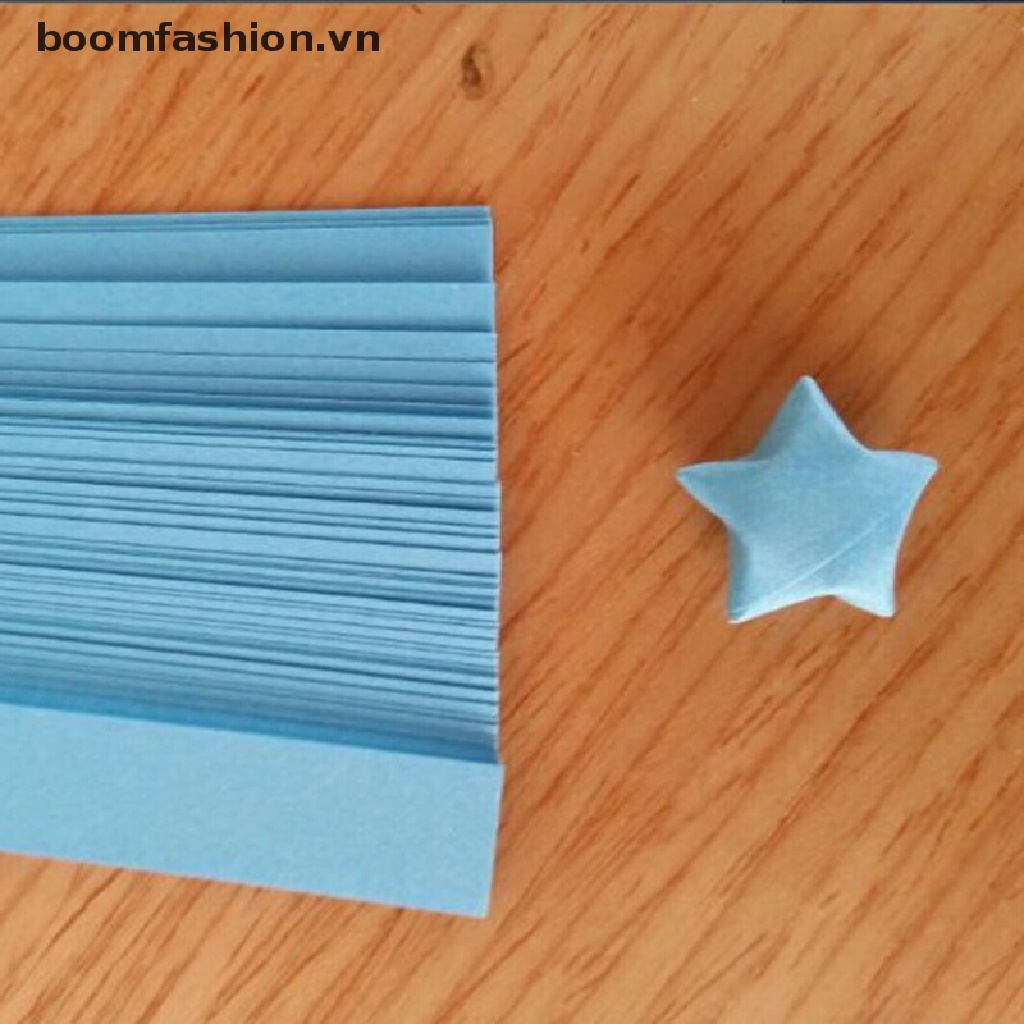 Cuộn Dây Ruy Băng Giấy Gấp Hình Ngôi Sao May Mắn Origami