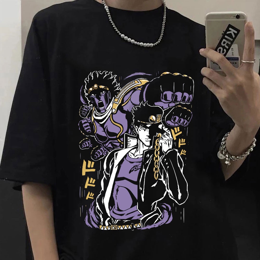 HOT🔥 Áo Phông Anime Jojo Bizarre Adventure T Shirt Jotaro Star Platinum Manga mẫu mới cực chât