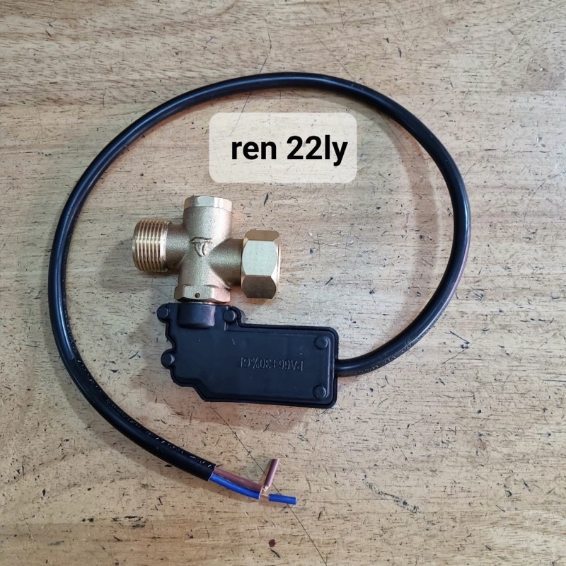 (Có phụ kiện) Rơ le áp lực tự ngắt nước máy rửa xe dây curoa, dây đai 1hp ren 22mm