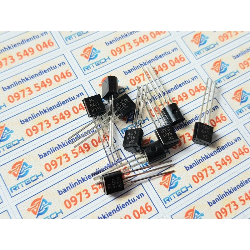 [Combo 30 con] 2N5401 Transistor PNP 0.3A/150V TO-92