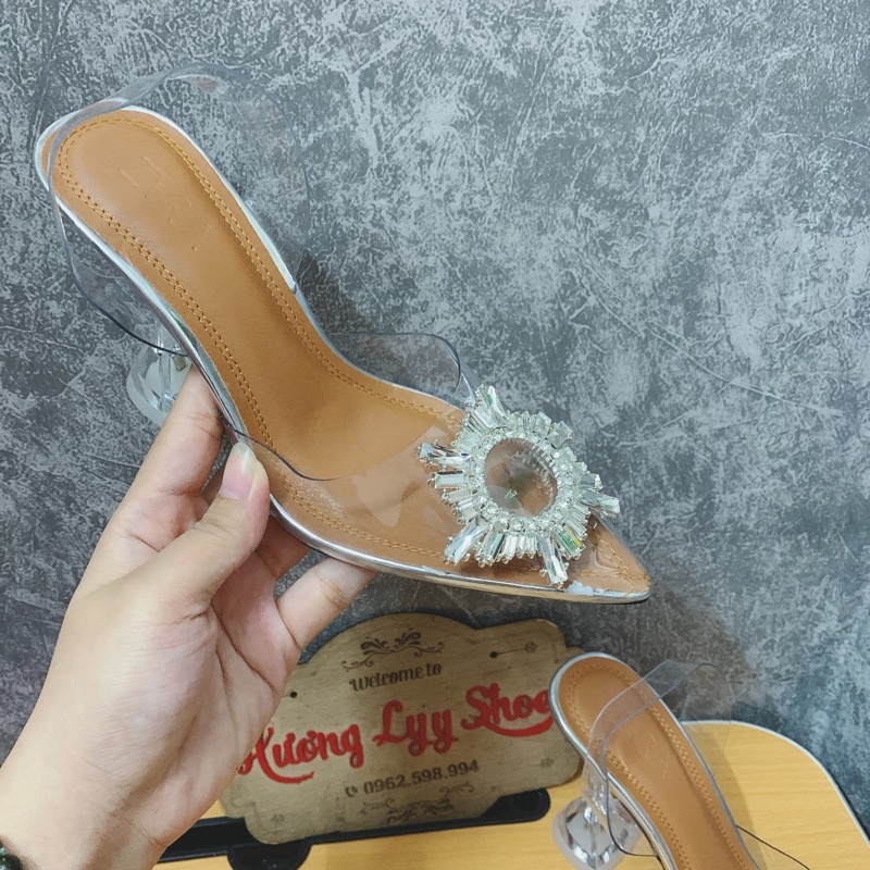Sandal quai trong đá tròn mã 587